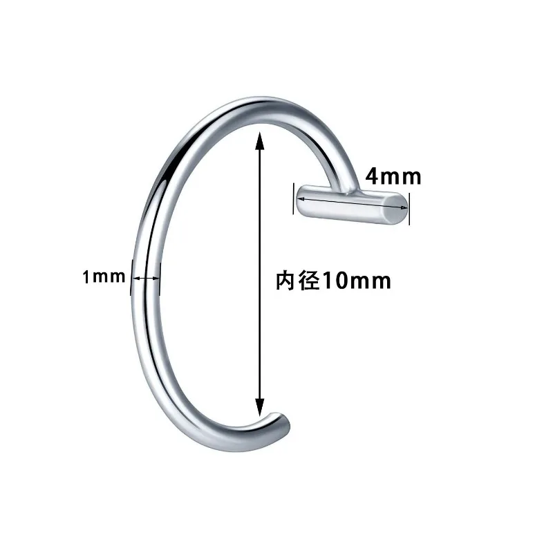 Titanium Steel C-Shaped Lip Ri – обзор и цена Body Jewelry Titanium