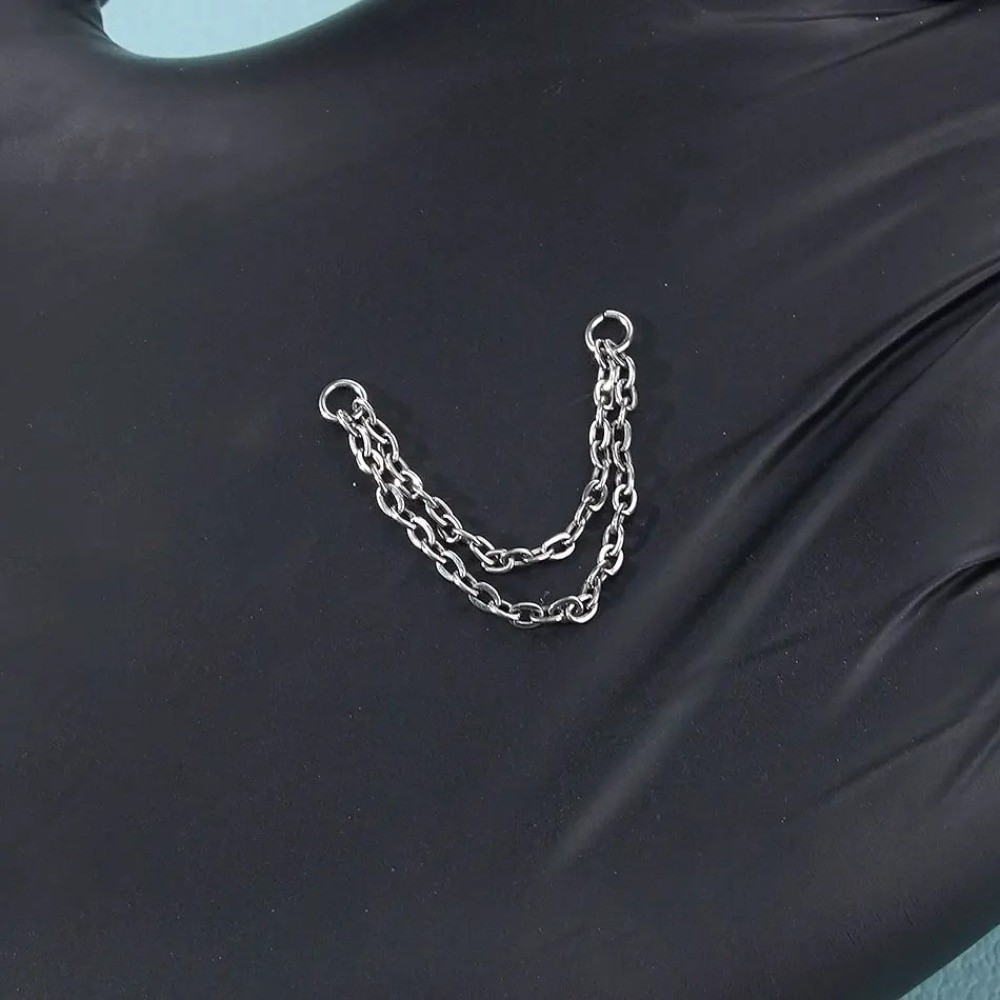 Titanium Nose Chain Three Laye – обзор и цена Body Jewelry Titanium