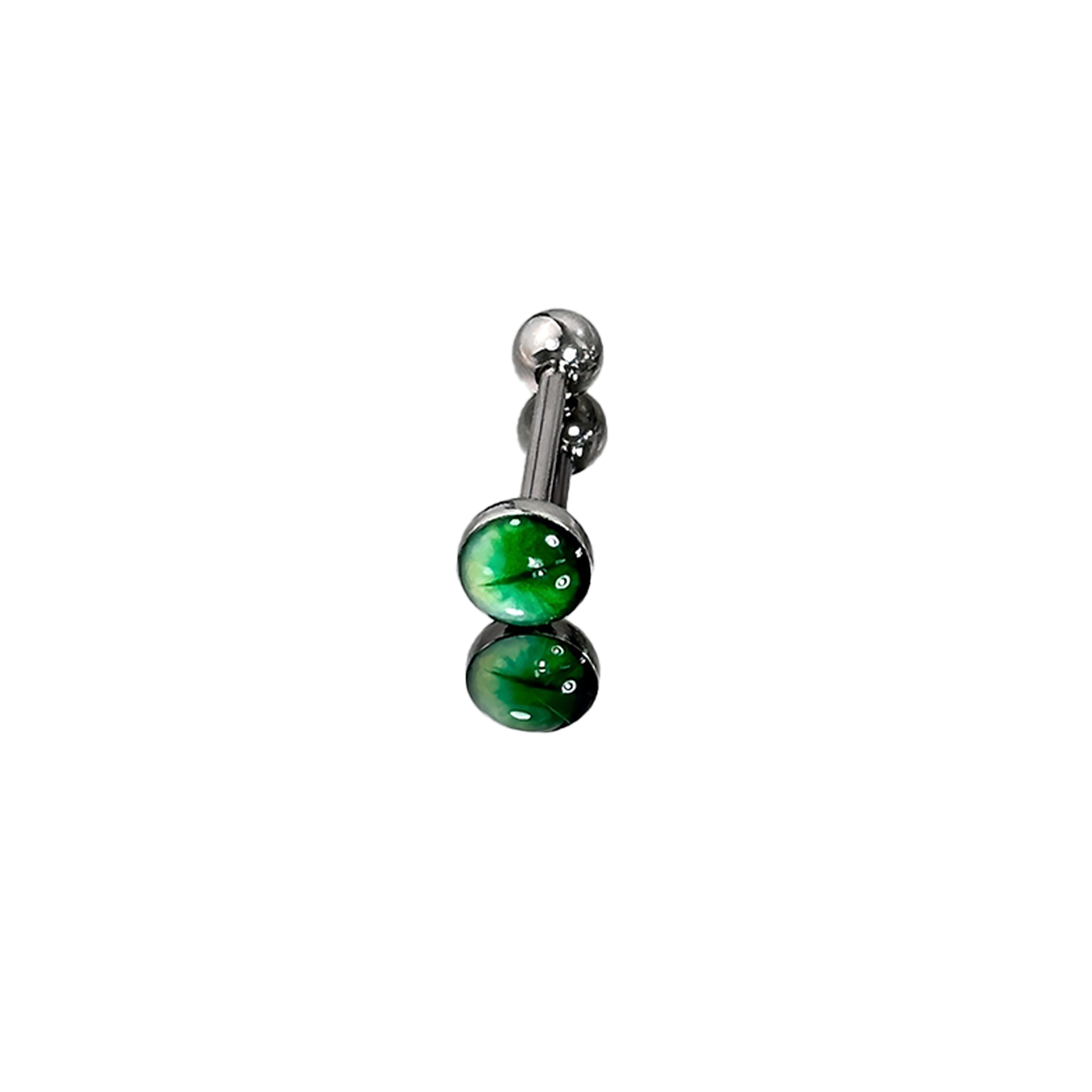 1Pc High-Quality Trendy Green  – обзор и цена Body Jewelry Titanium