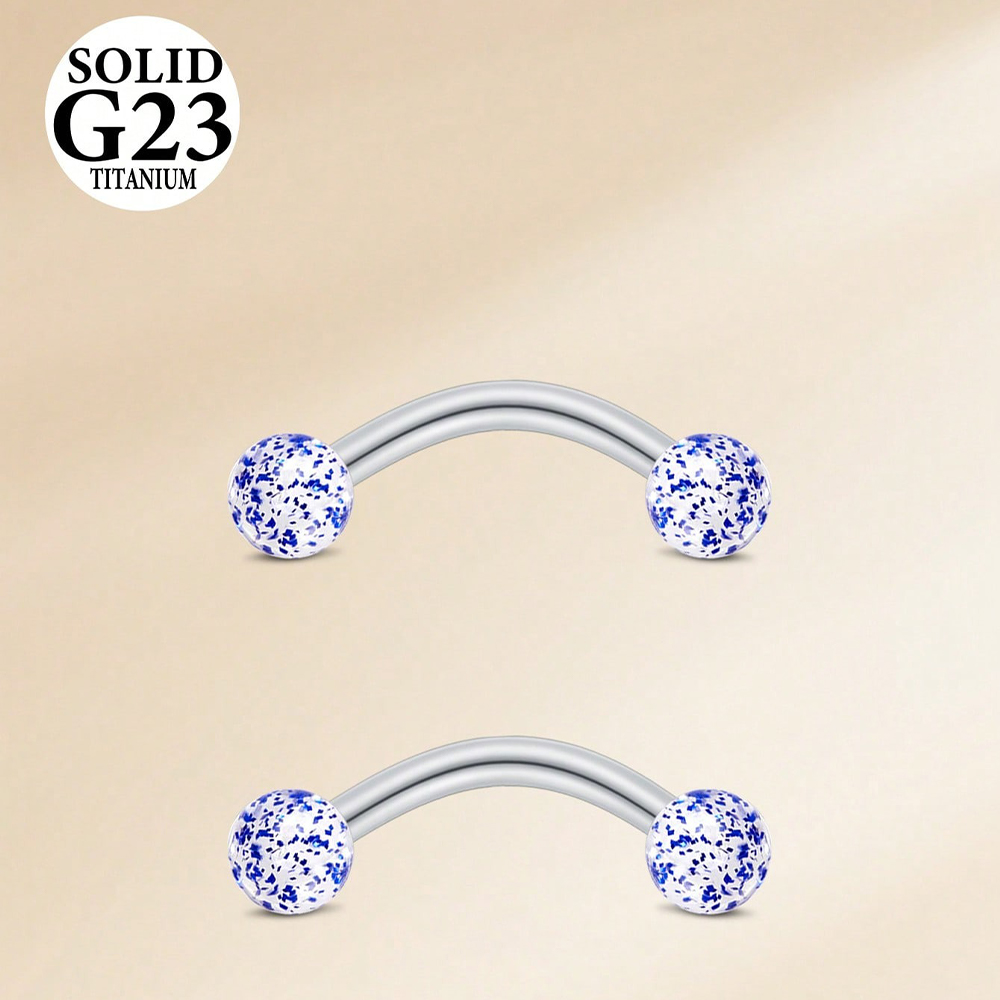 2PCS 16G 8/10mm Titanium Alloy – обзор и цена Body Jewelry Vch