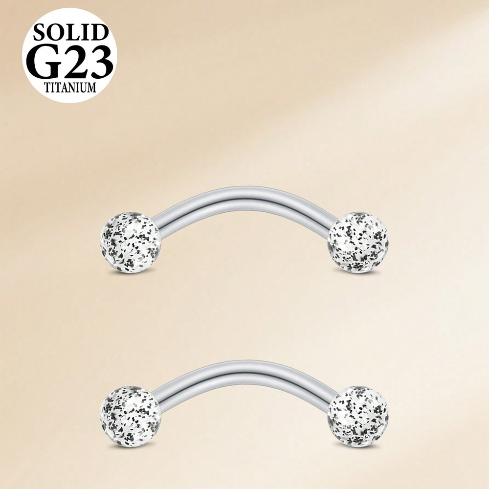 2PCS 16G 8/10mm Titanium Alloy – обзор и цена Body Jewelry Vch