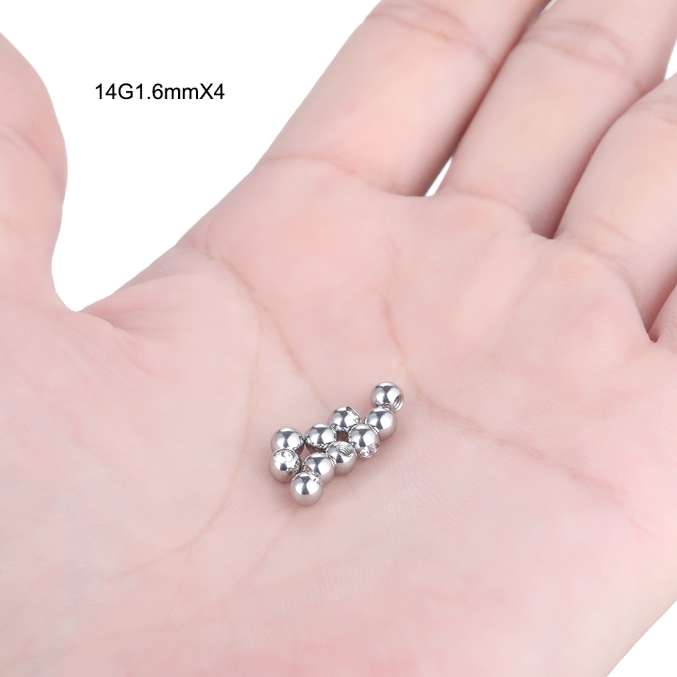 10PC Stainless Steel Screw Bal – обзор и цена Body Jewelry Barbell