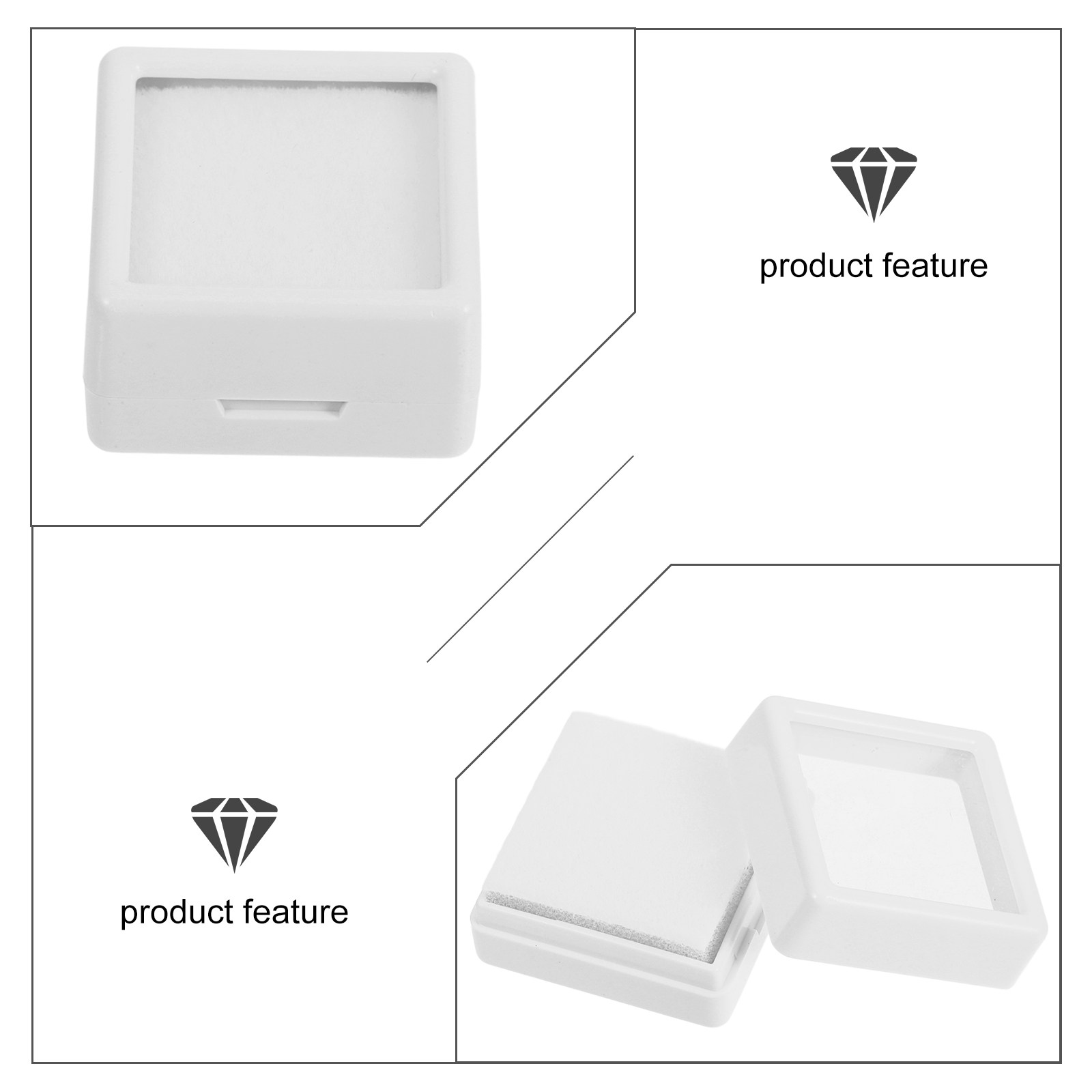 12Pcs Modern Clear Display Box – обзор и цена Body Jewelry Display Case