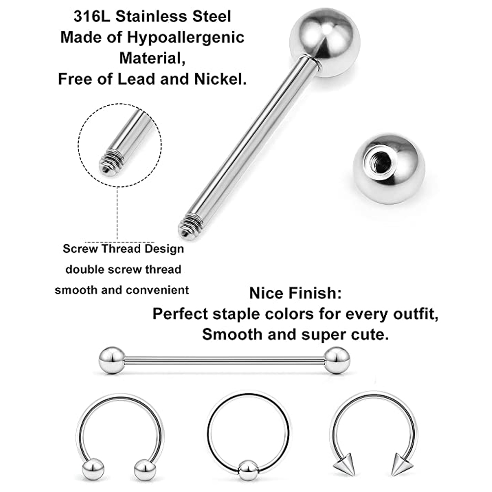 Piercing Kit Stainless Steel E – обзор и цена Body Jewelry Industrial