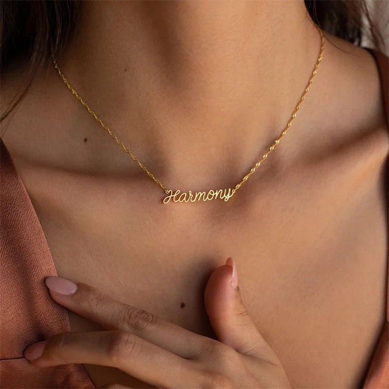 Custom Name Water Ripple Neckl – обзор и цена Body Jewelry Wholesale
