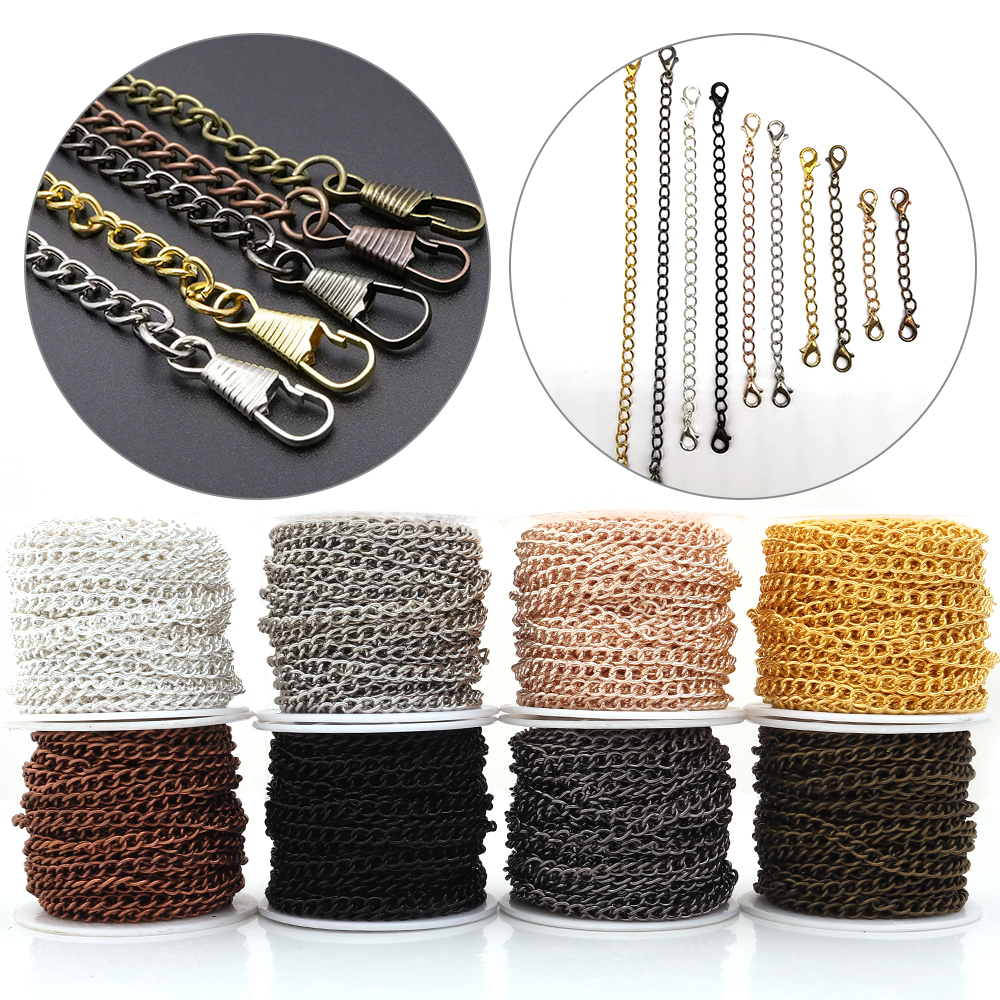 10yards/roll Flat 2-6mm Extens – обзор и цена Body Jewelry Chains