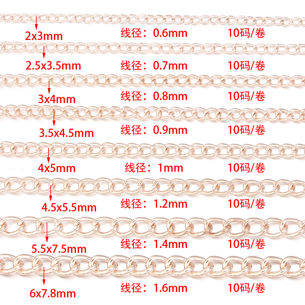 10yards/roll Flat 2-6mm Extens – обзор и цена Body Jewelry Chains