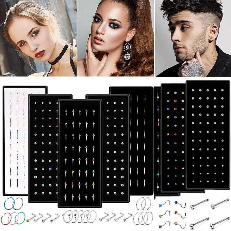 40/60PC Stainless Steel Straig – обзор и цена Body Jewelry Changing Kit