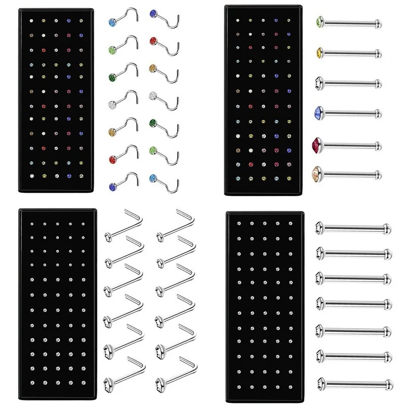 40/60PC Stainless Steel Straig – обзор и цена Body Jewelry Changing Kit