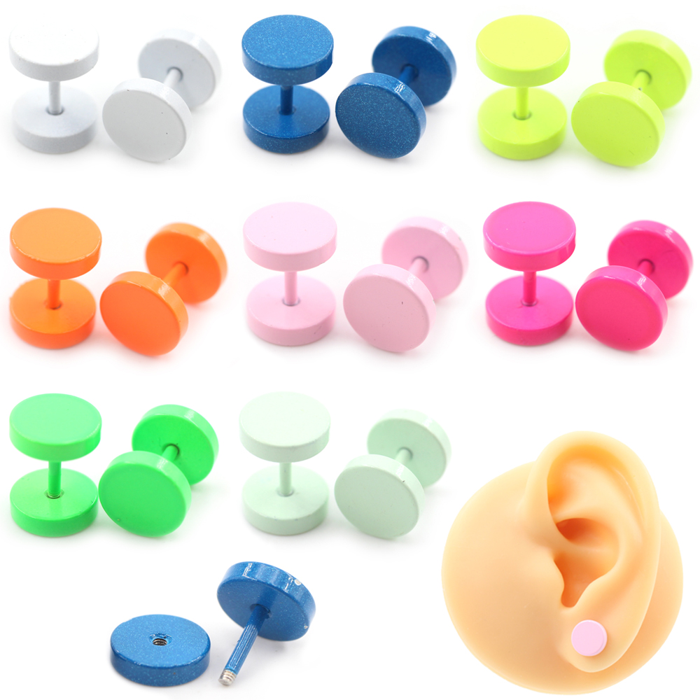2PCS Baking Paint Candy Color  – обзор и цена Body Jewelry Barbell