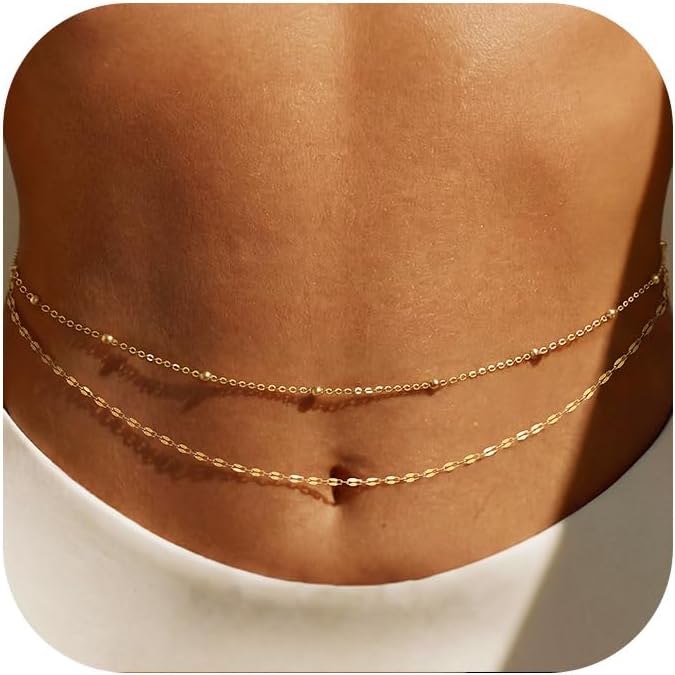 14K Gold Plated Waist Chain Wo – обзор и цена Body Jewelry Gold
