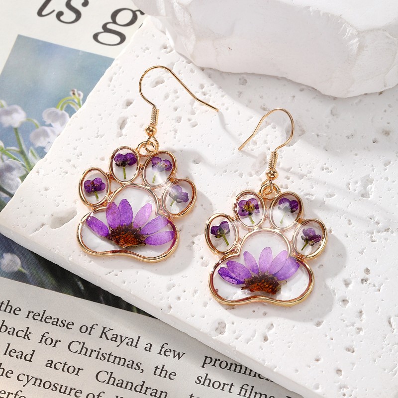 Cute Cat Claw Pressed Flower E – обзор и цена Body Jewelry Wholesale